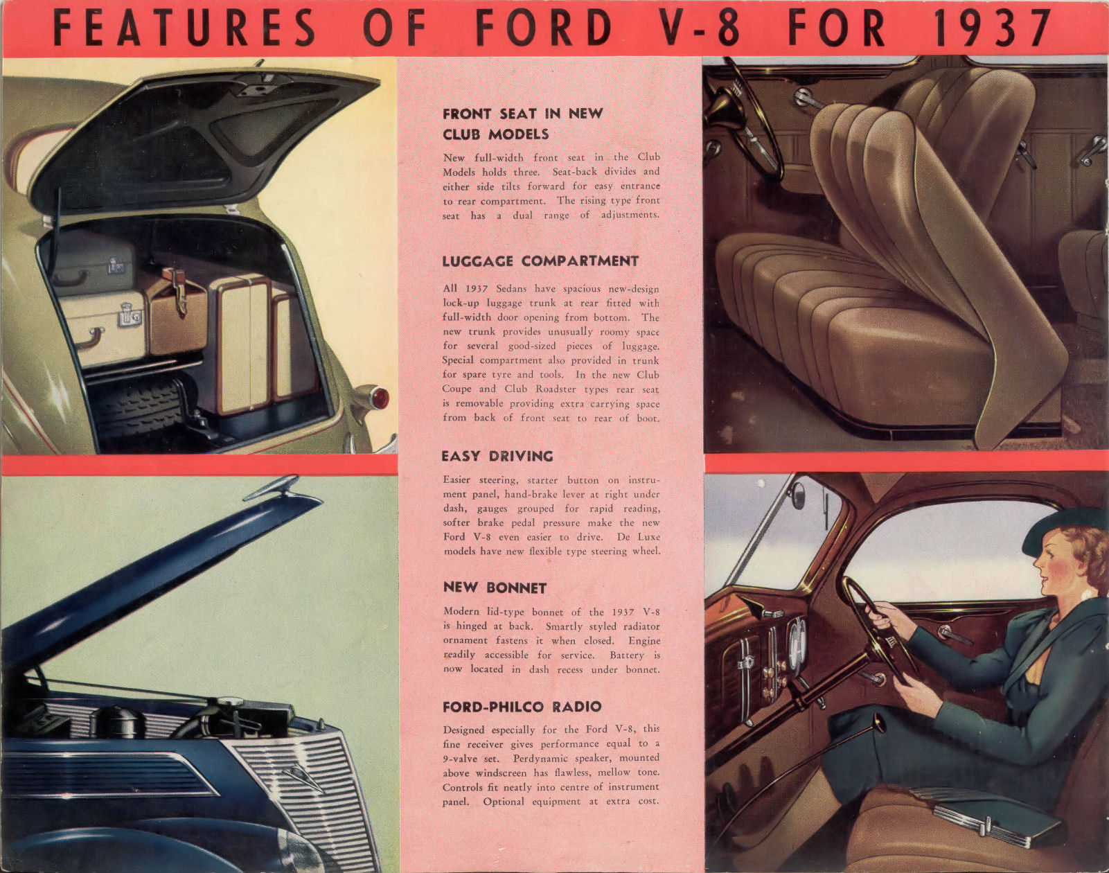 1937 Ford V8 Full Line Brochure